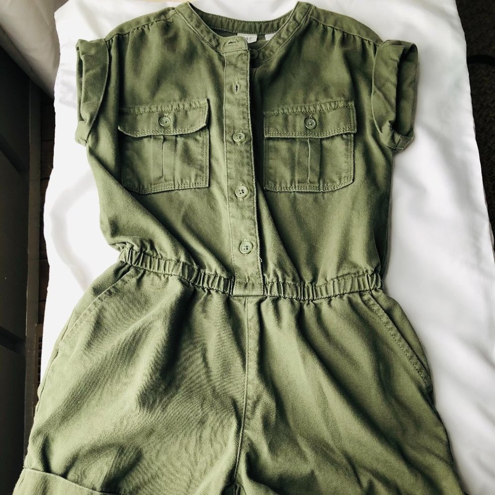 GAP Army Green Utility Jumpsuit